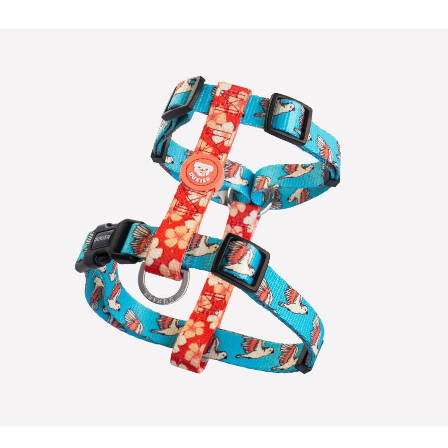 Dukier Cl&aacute;ssico Peitoral com Estampado de P&aacute;ssaros para c&atilde;es, , large Imagem n&uacute;mero 1